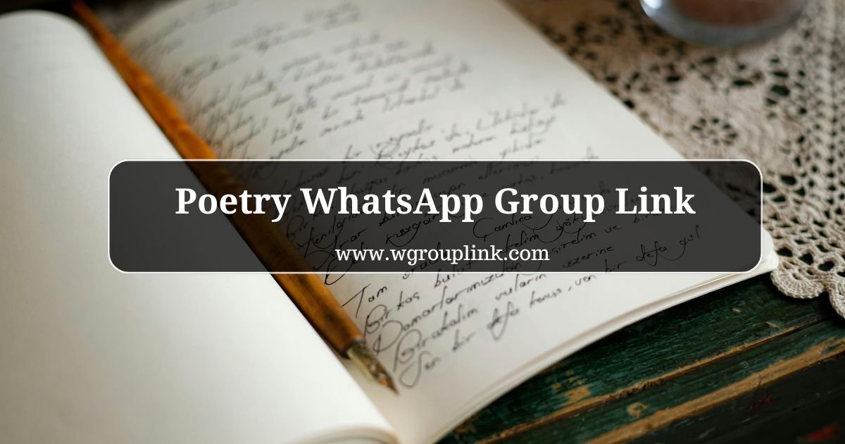Poetry WhatsApp Group Links
